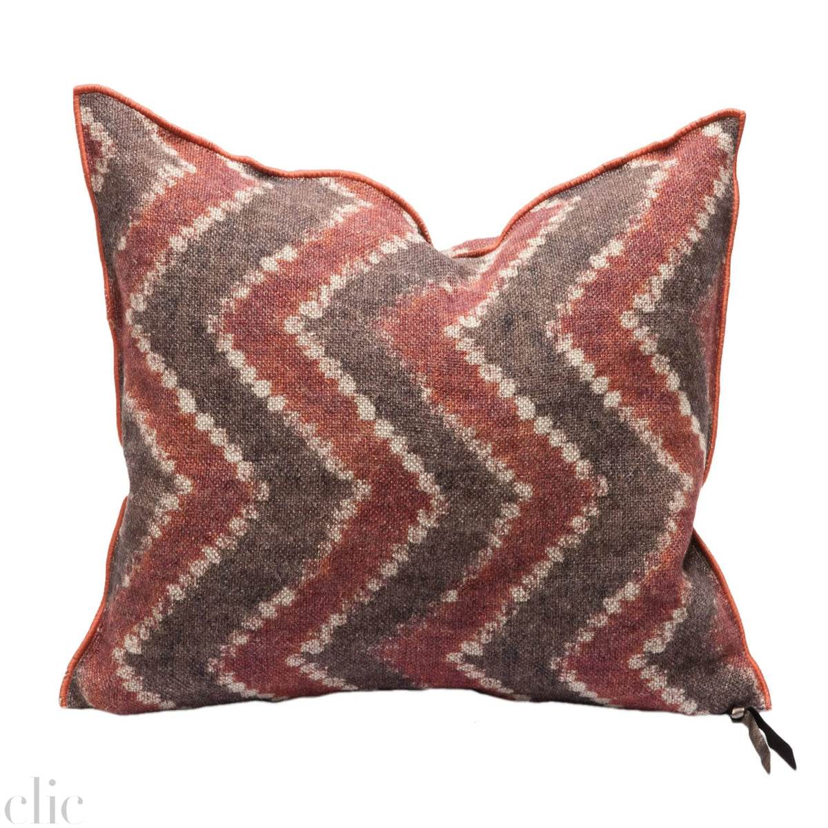 Wabi Sabi Zanzibar Pillow 26" x 26" in Argile, from Maison De Vacances