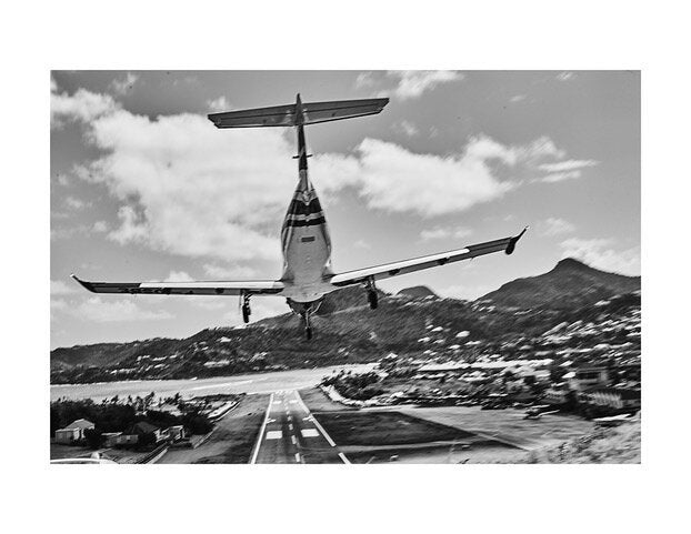 St Barth Landing by Antoine Verglas