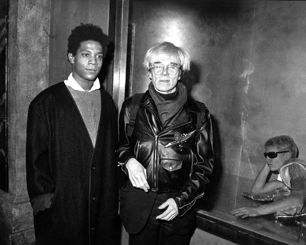 Warhol Basquiat 1984 by Ron Galella