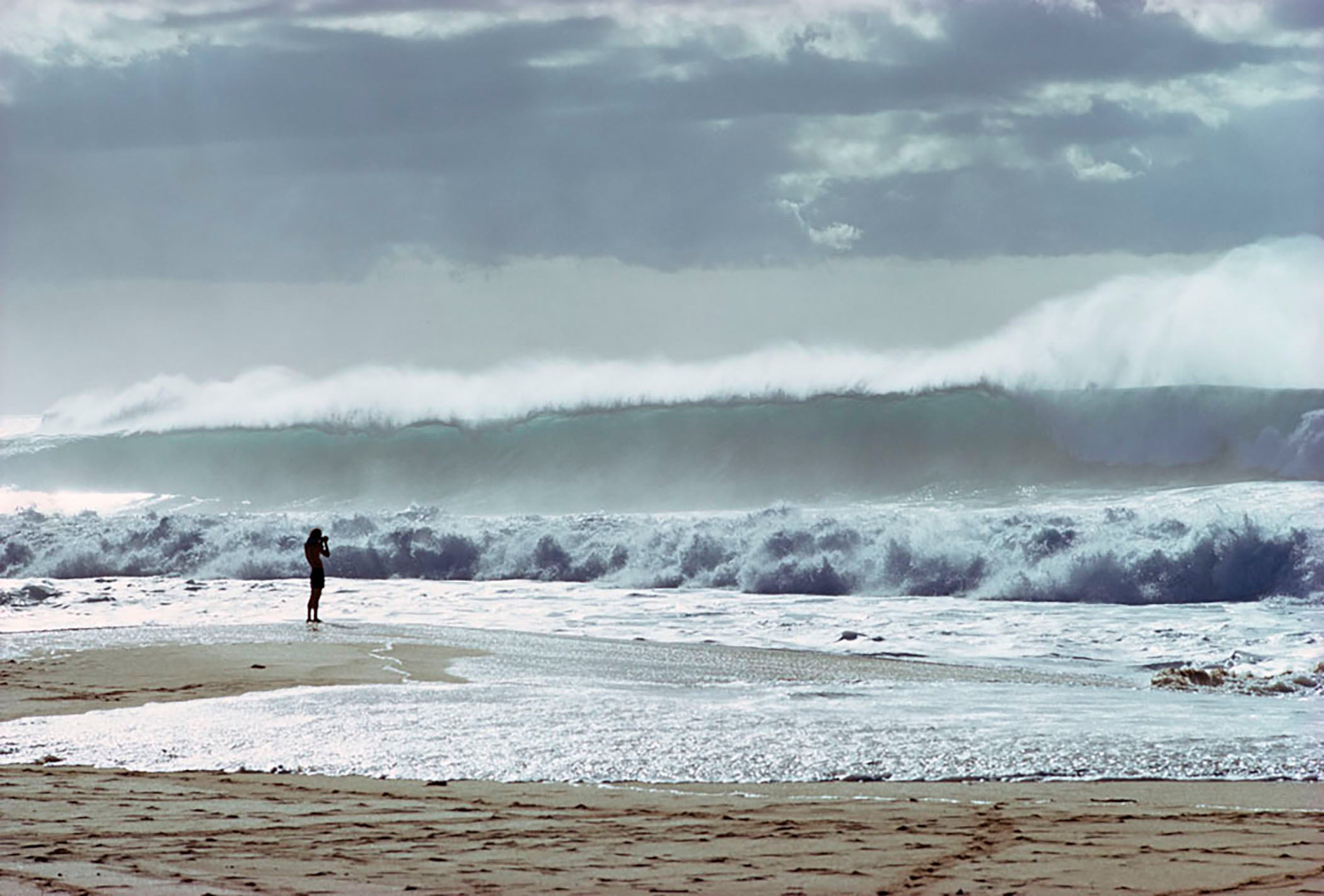 Ke Iki Beach, Oahu, Hi 1974 by Jeff Divine