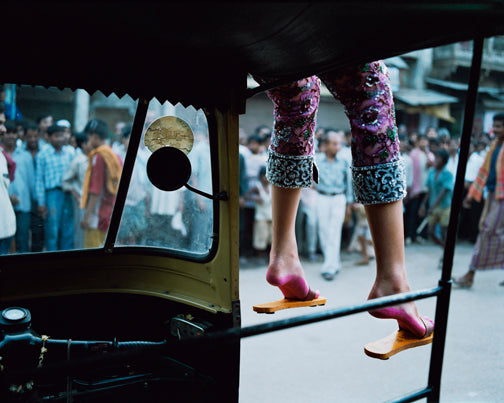 Pink Feet on Rickshaw by Anne Menke