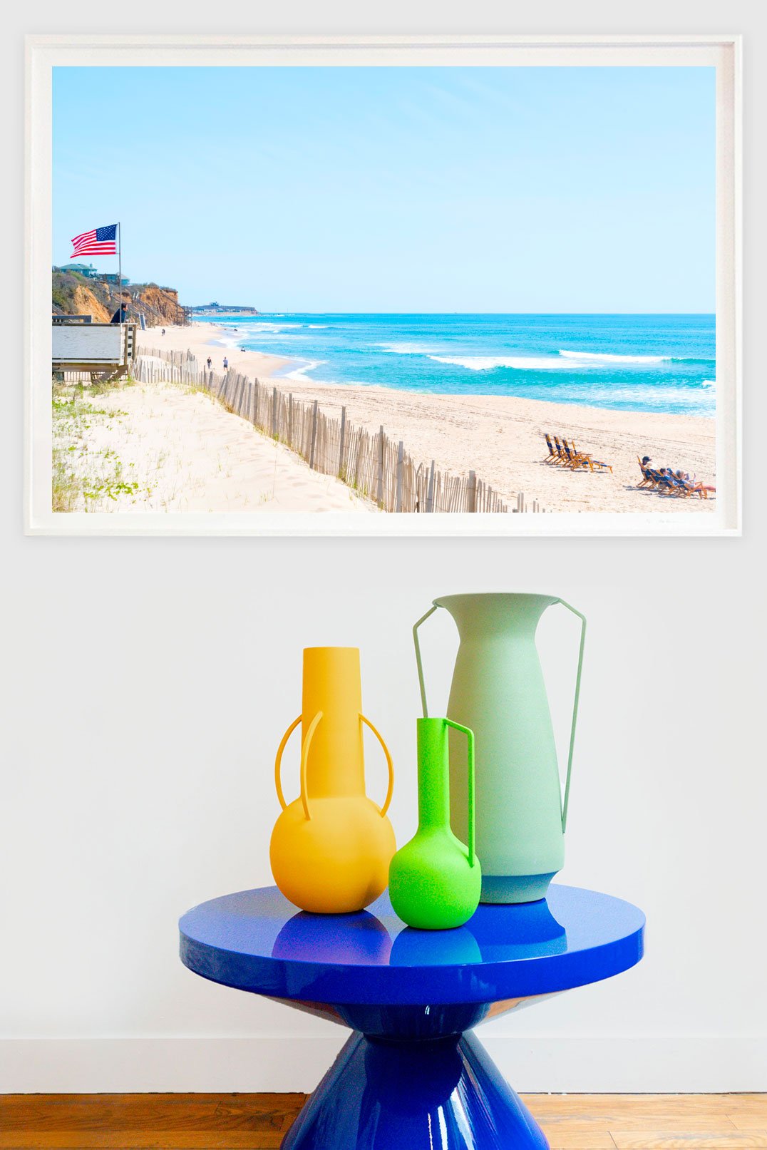 Montauk Beach Flag by Juliette Charvet