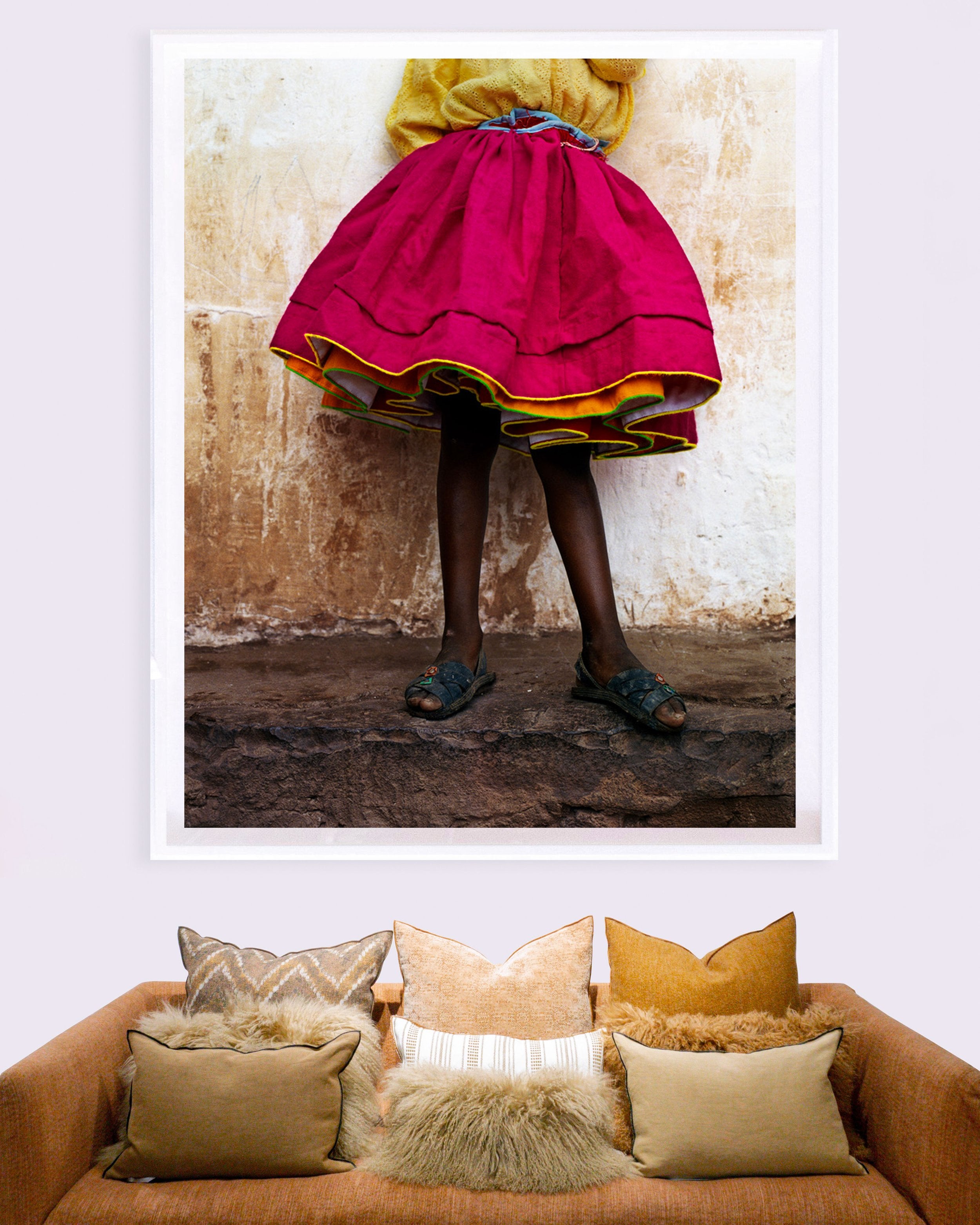 Pink Skirt 1, Taquile Island by Anne Menke