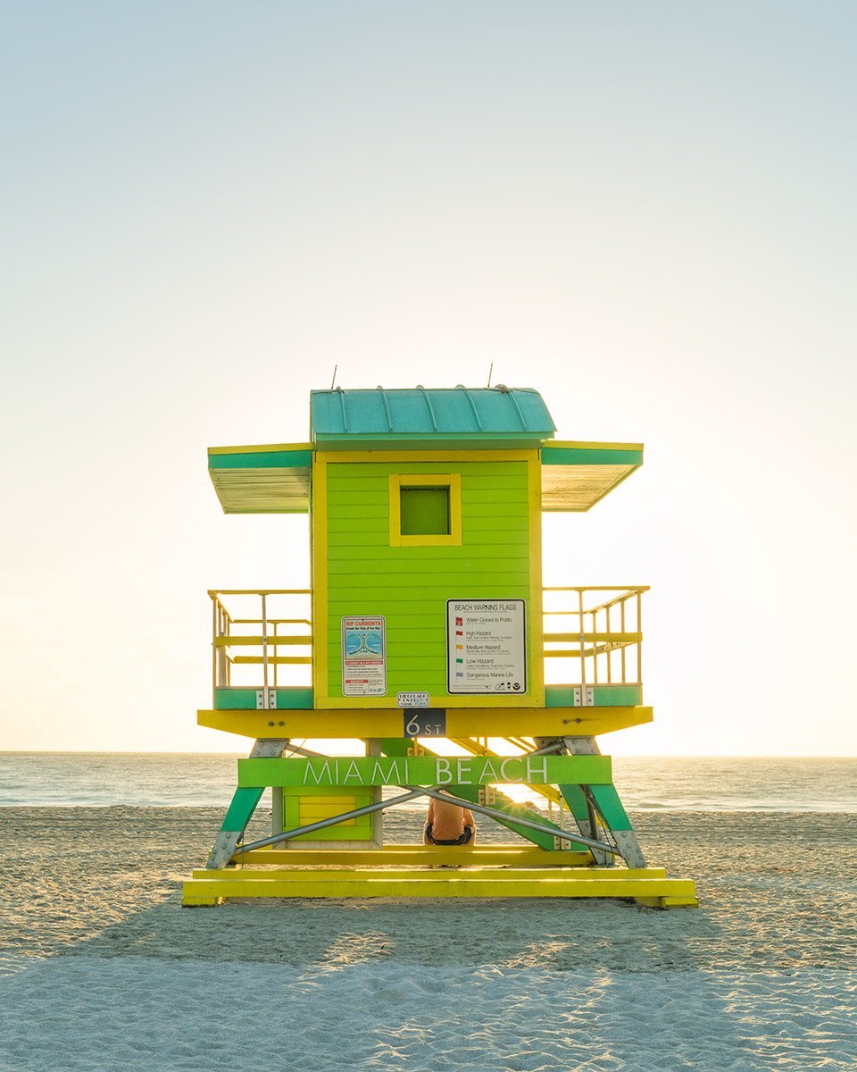 Lifeguard Tower 6th Street, Miami Beach by Tommy Kwak