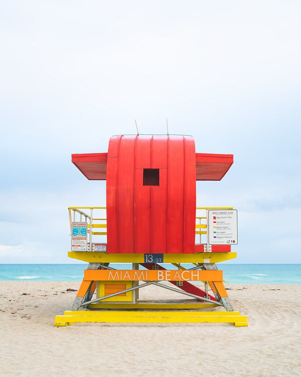 Lifeguard Tower 13th Street, Miami Beach by Tommy Kwak