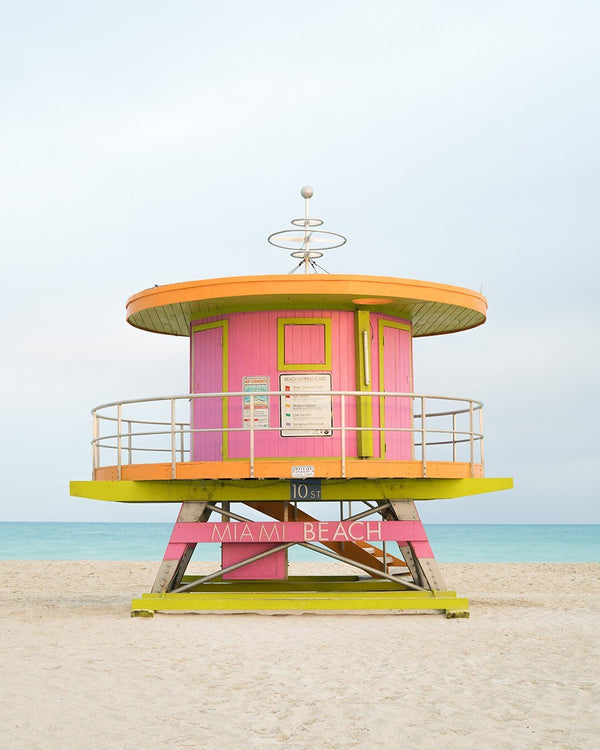 Lifeguard Tower 10th Street, Miami Beach by Tommy Kwak