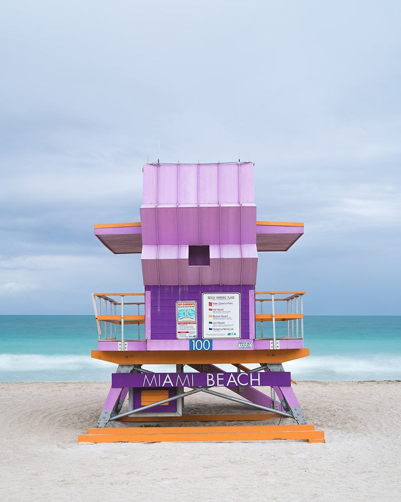 Lifeguard Tower 100th Street, Miami Beach by Tommy Kwak