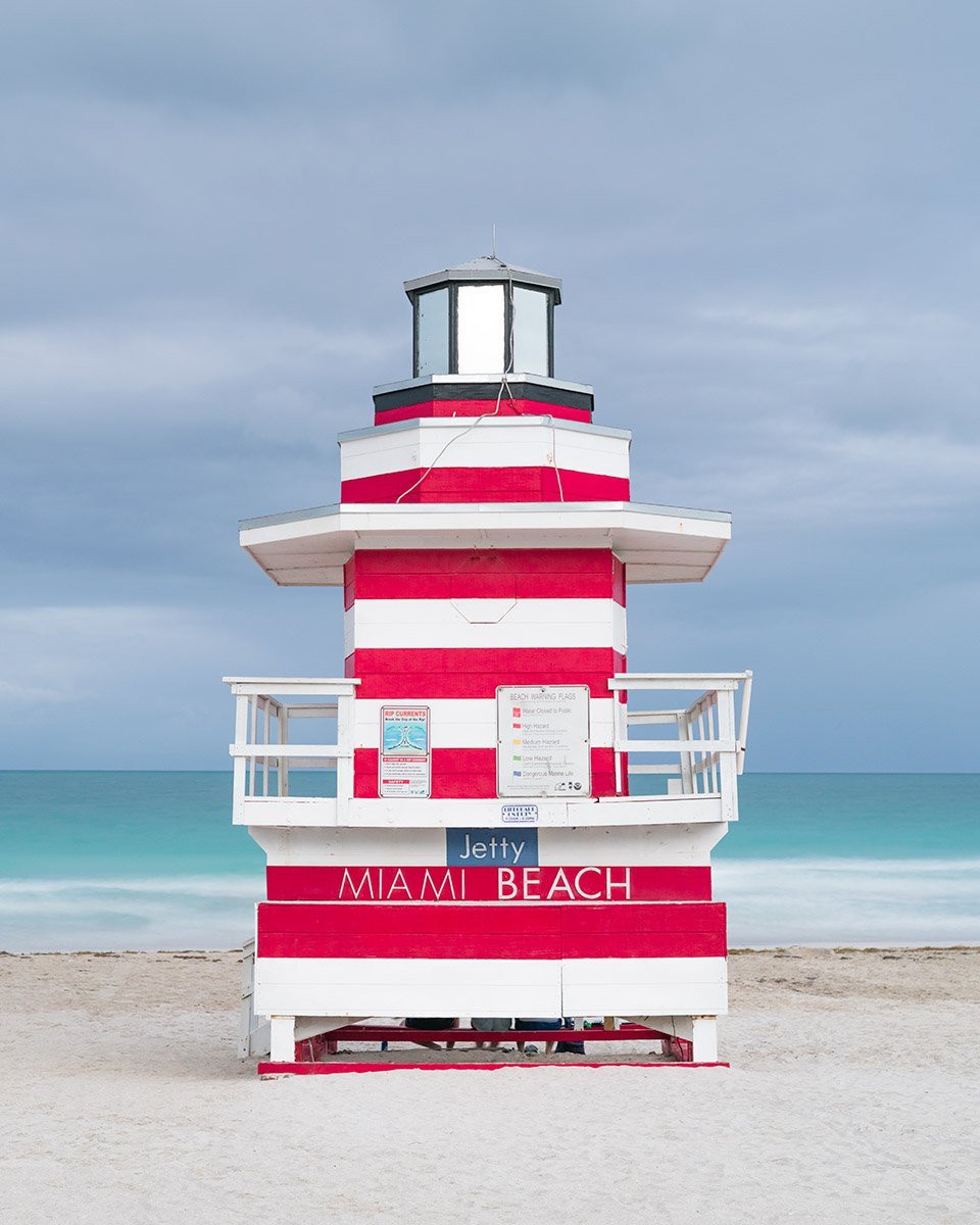 Lifeguard Tower Jetty, Miami Beach by Tommy Kwak