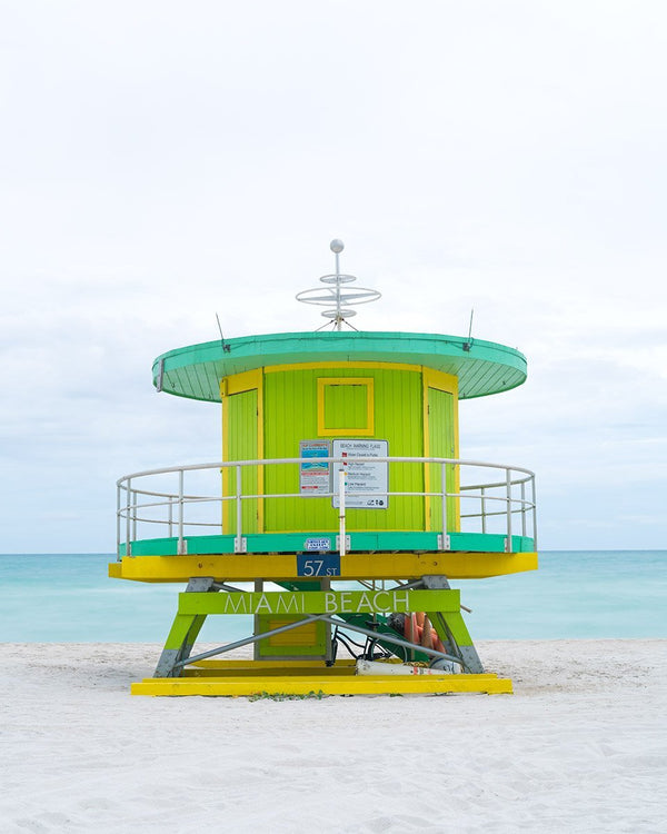 Lifeguard Tower 57th Street, Miami Beach by Tommy Kwak