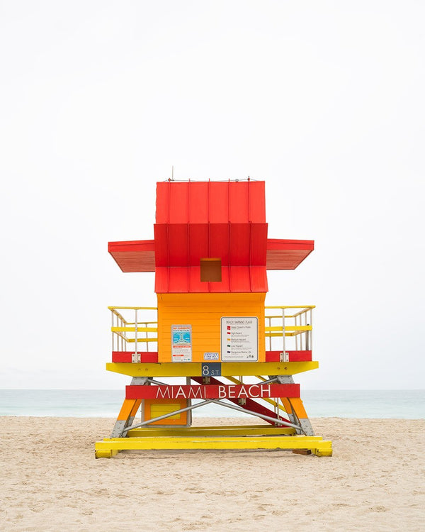 Lifeguard Tower 8th Street, Miami Beach by Tommy Kwak