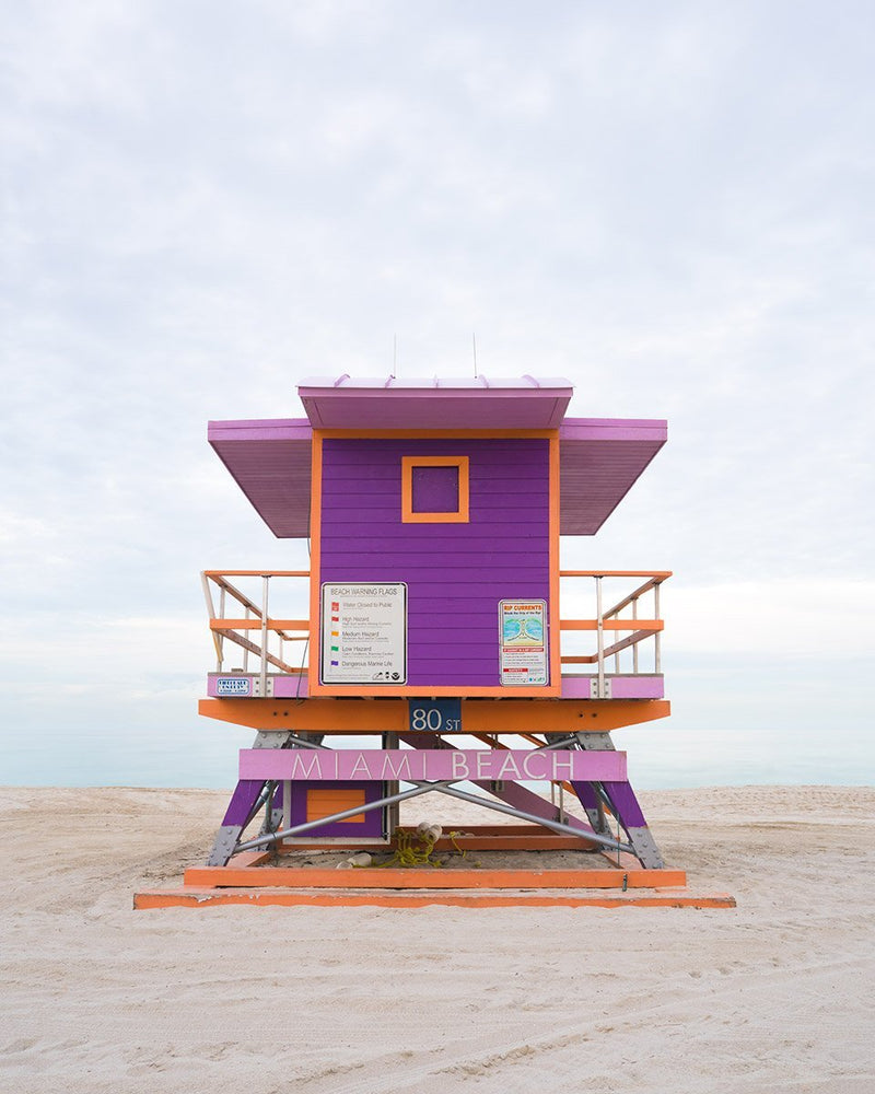 Lifeguard Tower 80th Street, Miami Beach by Tommy Kwak