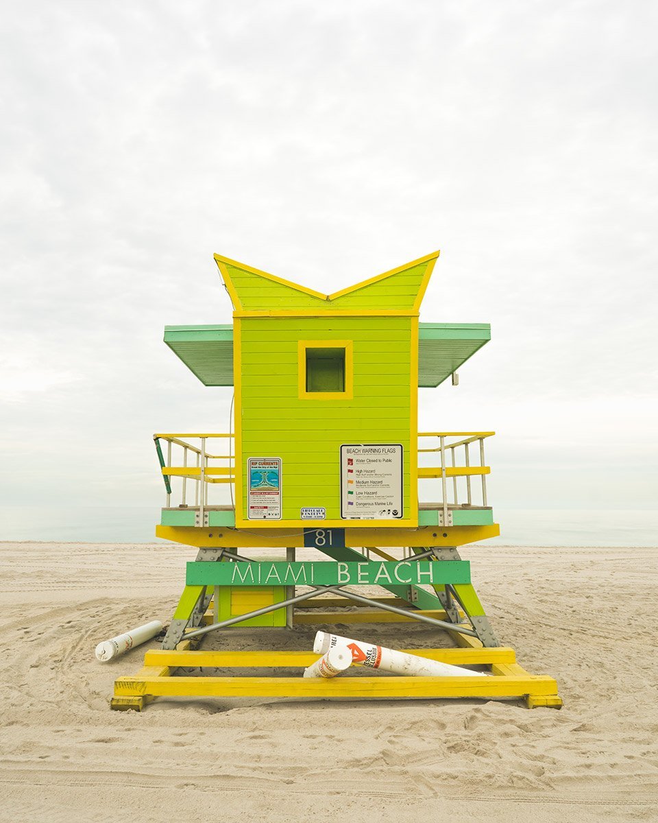 Lifeguard Tower 81st Street, Miami Beach by Tommy Kwak
