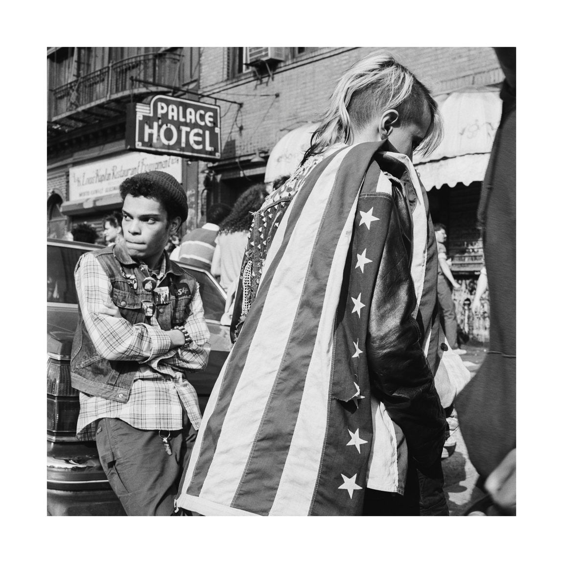 Amy with Stars and Stripes, 1984 by Drew Carolan