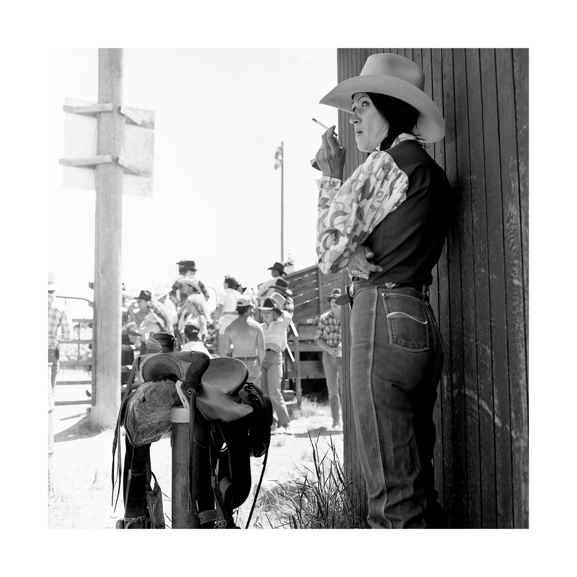 Cowgirl Smoking, 1983 by Drew Carolan