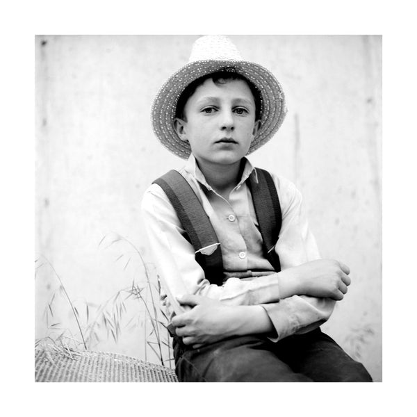 Hutterite Boy, 1983 by Drew Carolan