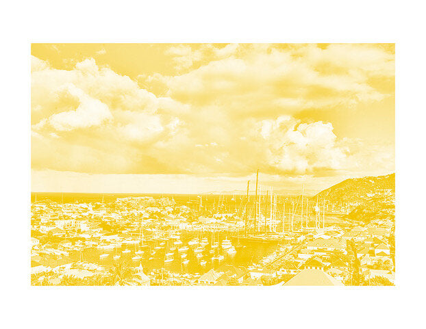 Gustavia Harbor Yellow by Antoine Verglas