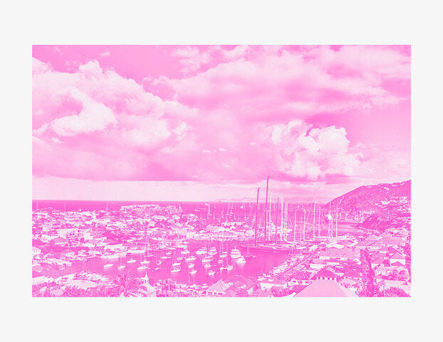Gustavia Harbor Pink by Antoine Verglas