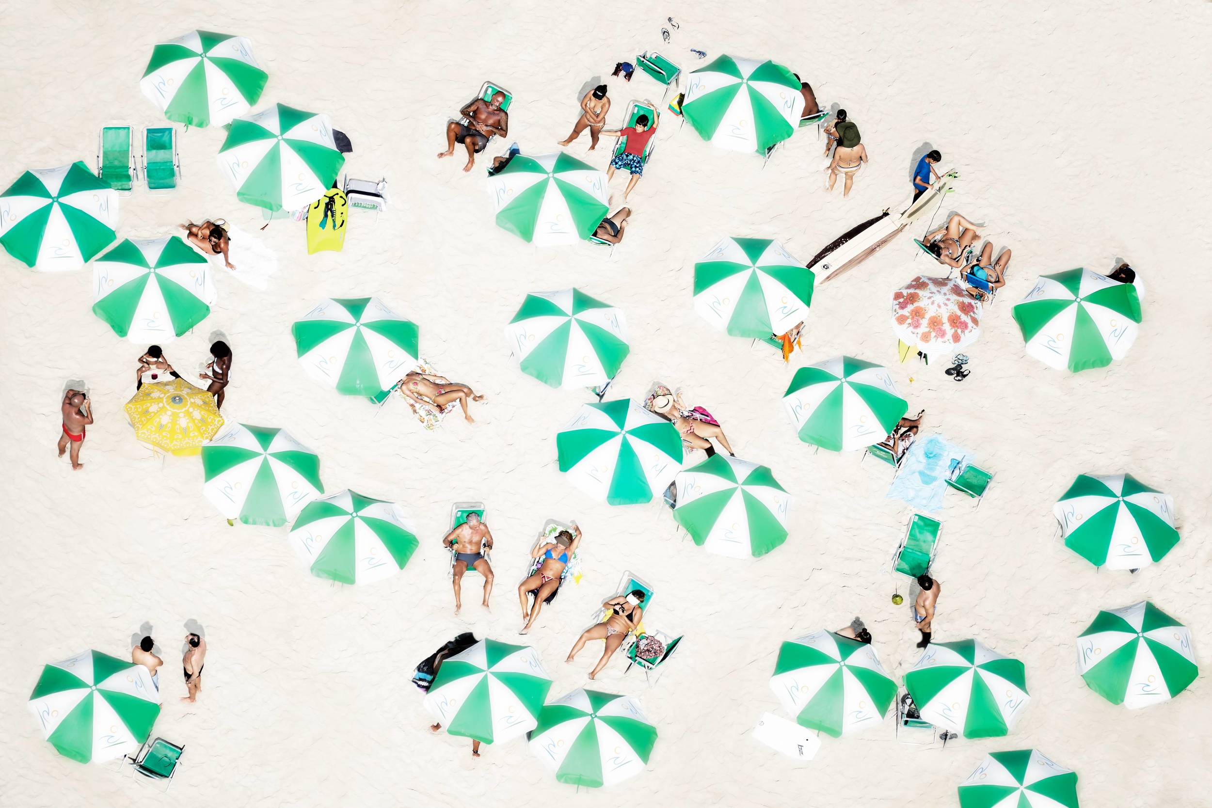 Green Umbrellas, Rio by Stephane Dessaint