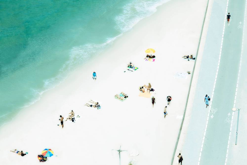 Graphic, Tel Aviv Beach by Stephane Dessaint