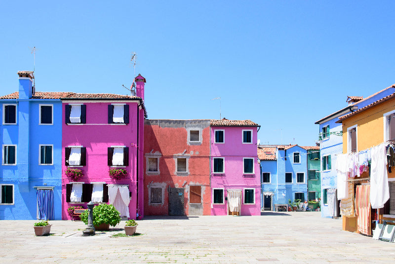 Burano Houses by Juliette Charvet