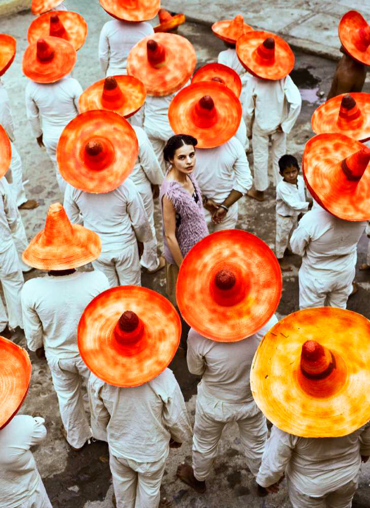 Orange Hats by Anne Menke