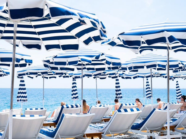 French Riviera - Nice Rhul Plage Plage Umbrellas by Juliette Charvet