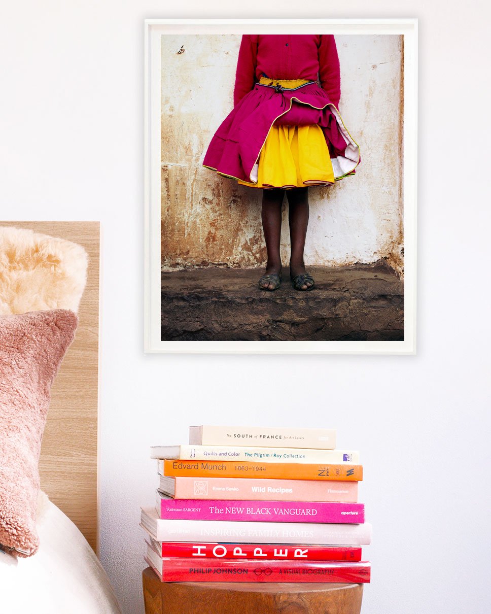 Pink Skirt 2, Taquile Island by Anne Menke
