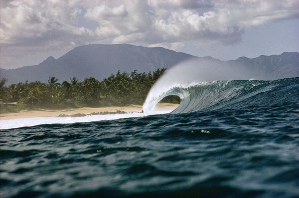 “Pitch Out”, Pipeline, Oahu , Hi 1974 by Jeff Divine