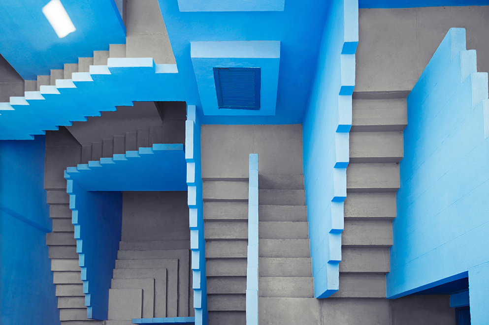 Muralla Roja - Blue by Pottsy