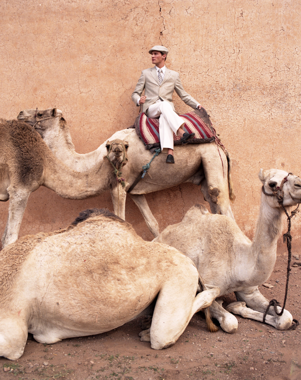 Man on camel by Anne Menke