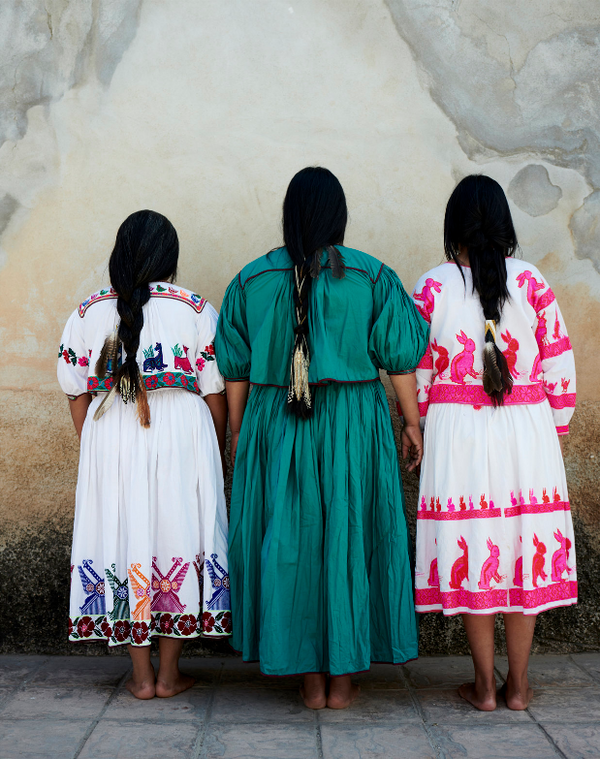 Three Huichol Women by Anne Menke