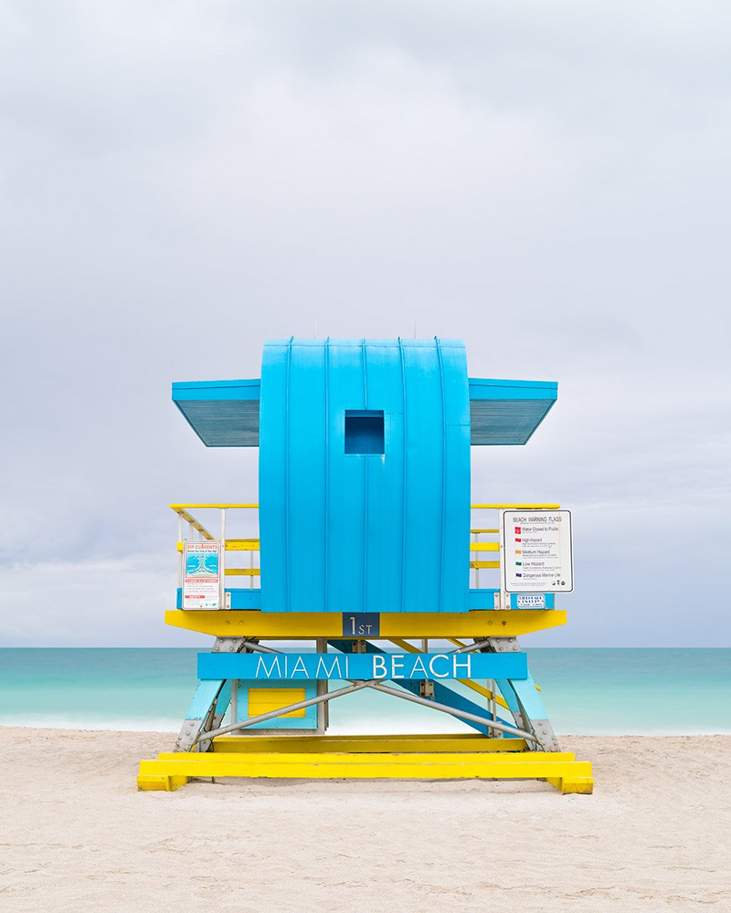 Lifeguard Tower 1st Street, Miami Beach by Tommy Kwak