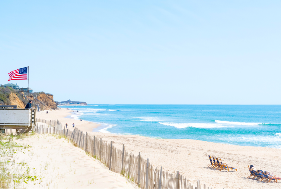 Montauk Beach Flag by Juliette Charvet