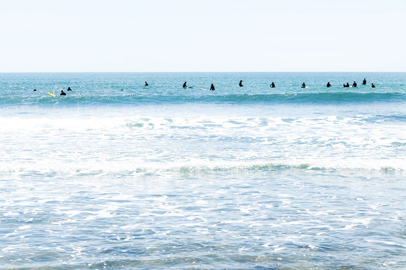Ditch Plains Surfer Line Up by Juliette Charvet