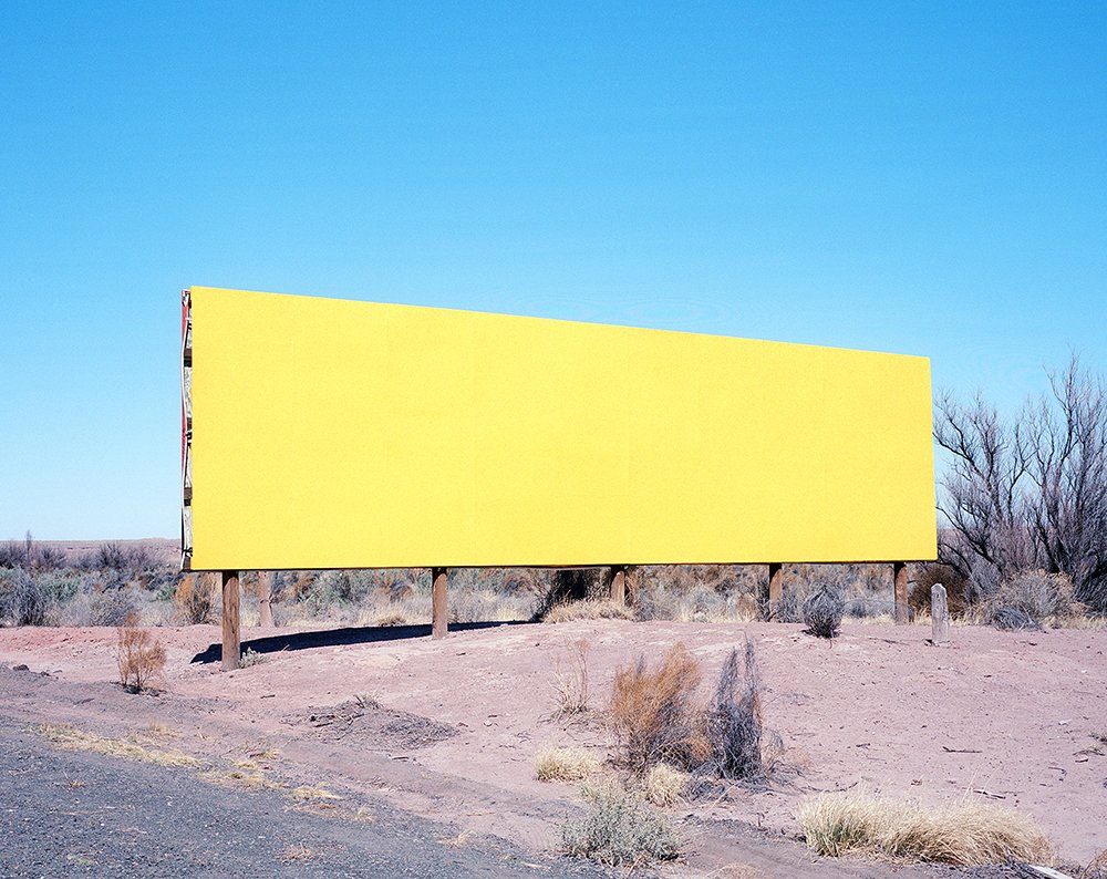 Yellow Billboard on i40, Arizona by Rob Hann