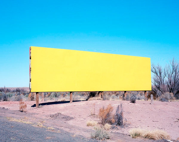 Yellow Billboard on i40, Arizona by Rob Hann